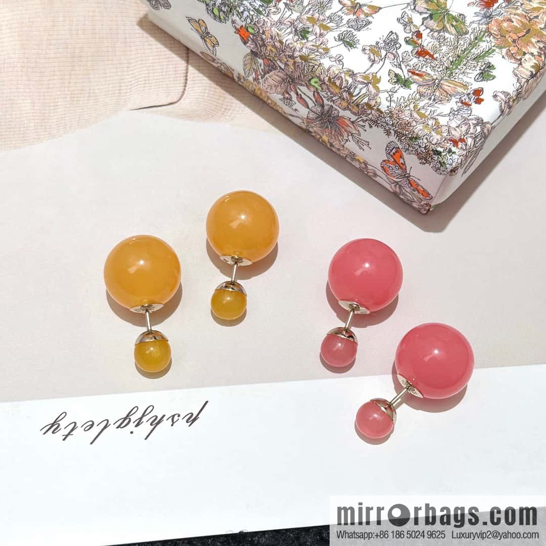 New ☑️ DIOR Dior candy colored pearl earrings stud earrings