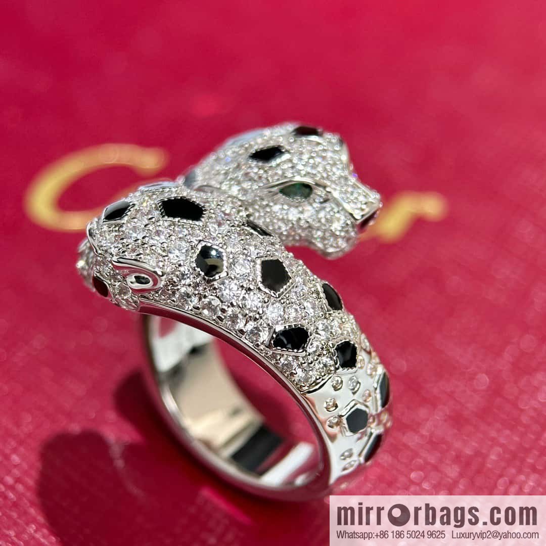 ❗️CNC version ❗️ ☀️ Cartier Cartier double leopard ring ☀️ US size 678