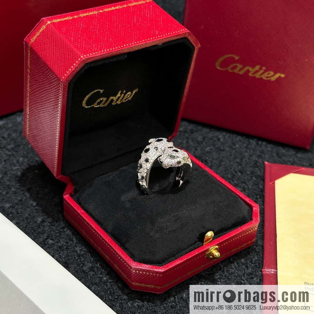 ❗️CNC version ❗️ ☀️ Cartier Cartier double leopard ring ☀️ US size 678