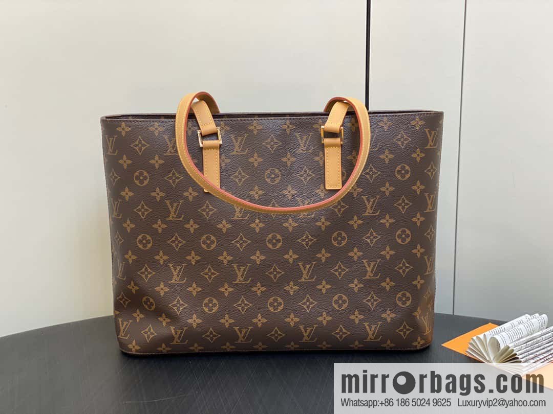 [Original order boutique] M51155 monogram yellow leather, medieval bag series Vivian large handbag 51172 VivianCc vegetable basket out of print medieval bag Vivian