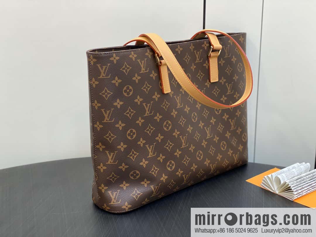 [Original order boutique] M51155 monogram yellow leather, medieval bag series Vivian large handbag 51172 VivianCc vegetable basket out of print medieval bag Vivian