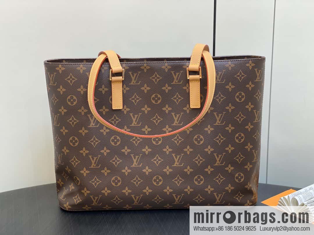 [Original order boutique] M51155 monogram yellow leather, medieval bag series Vivian large handbag 51172 VivianCc vegetable basket out of print medieval bag Vivian