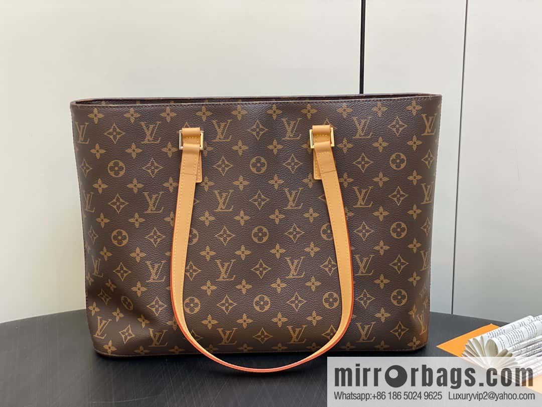 [Original order boutique] M51155 monogram yellow leather, medieval bag series Vivian large handbag 51172 VivianCc vegetable basket out of print medieval bag Vivian