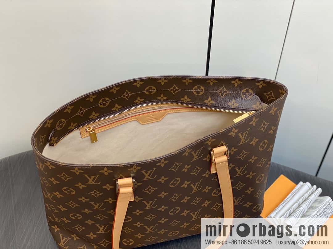 [Original order boutique] M51155 monogram yellow leather, medieval bag series Vivian large handbag 51172 VivianCc vegetable basket out of print medieval bag Vivian