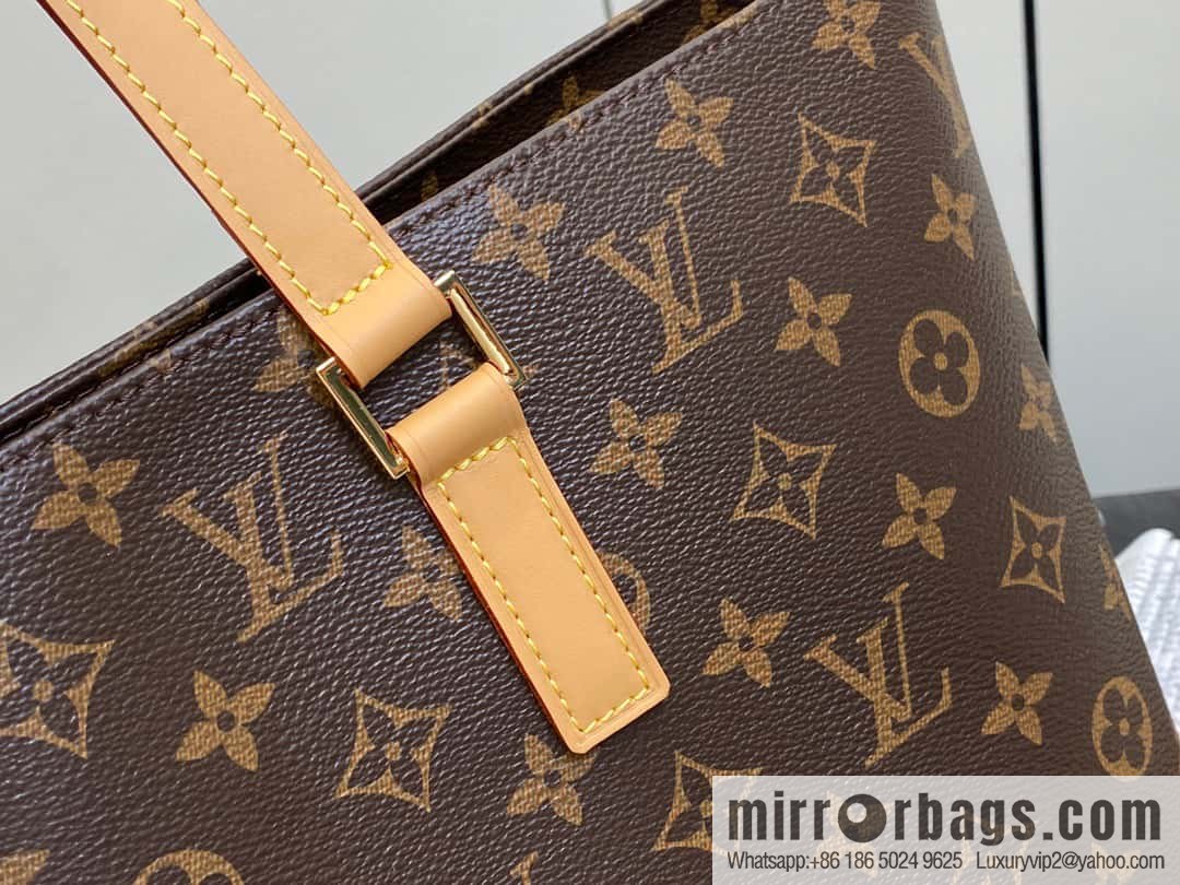 [Original order boutique] M51155 monogram yellow leather, medieval bag series Vivian large handbag 51172 VivianCc vegetable basket out of print medieval bag Vivian