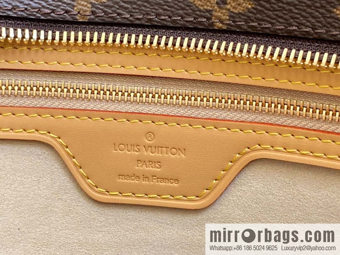 [Original order boutique] M51155 monogram yellow leather, medieval bag series Vivian large handbag 51172 VivianCc vegetable basket out of print medieval bag Vivian