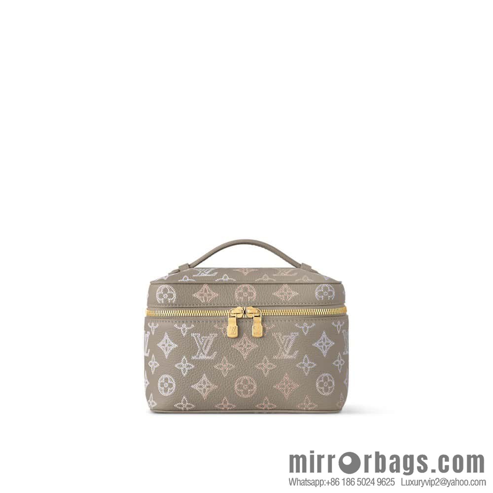[Original order boutique] M23550 light gray full leather pouch series NICE mini pouch M44495 gray (cut-out)