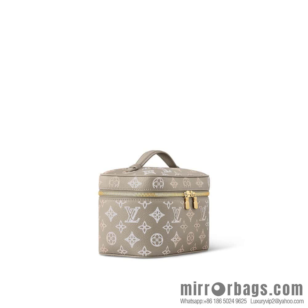 [Original order boutique] M23550 light gray full leather pouch series NICE mini pouch M44495 gray (cut-out)