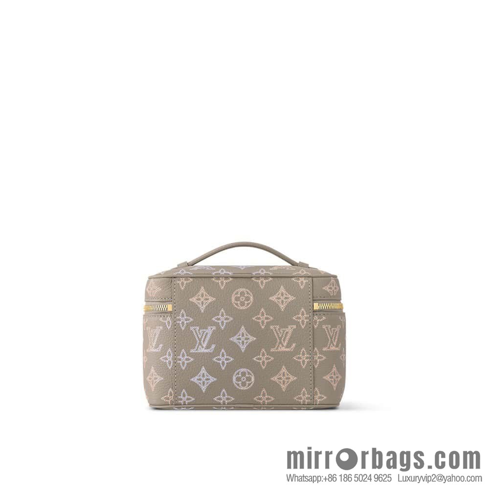 [Original order boutique] M23550 light gray full leather pouch series NICE mini pouch M44495 gray (cut-out)