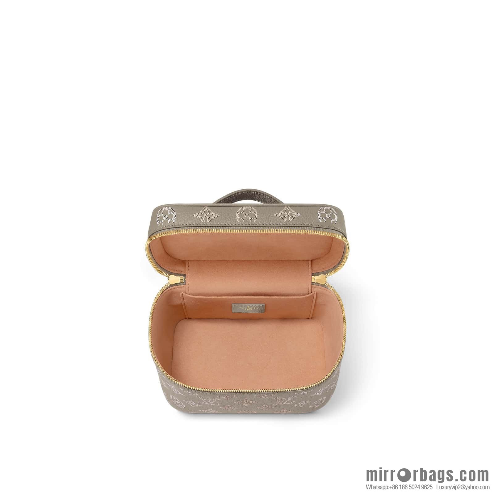 [Original order boutique] M23550 light gray full leather pouch series NICE mini pouch M44495 gray (cut-out)