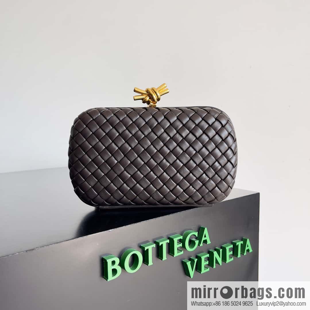 Bottega Veneta BV Knot | minaudiere: 717622 Chocolate