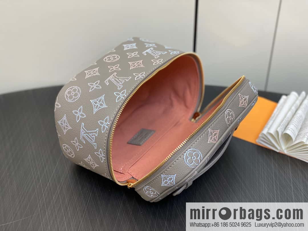 [Original order boutique] M23550 light gray full leather pouch series NICE mini pouch M44495 gray (cut-out)