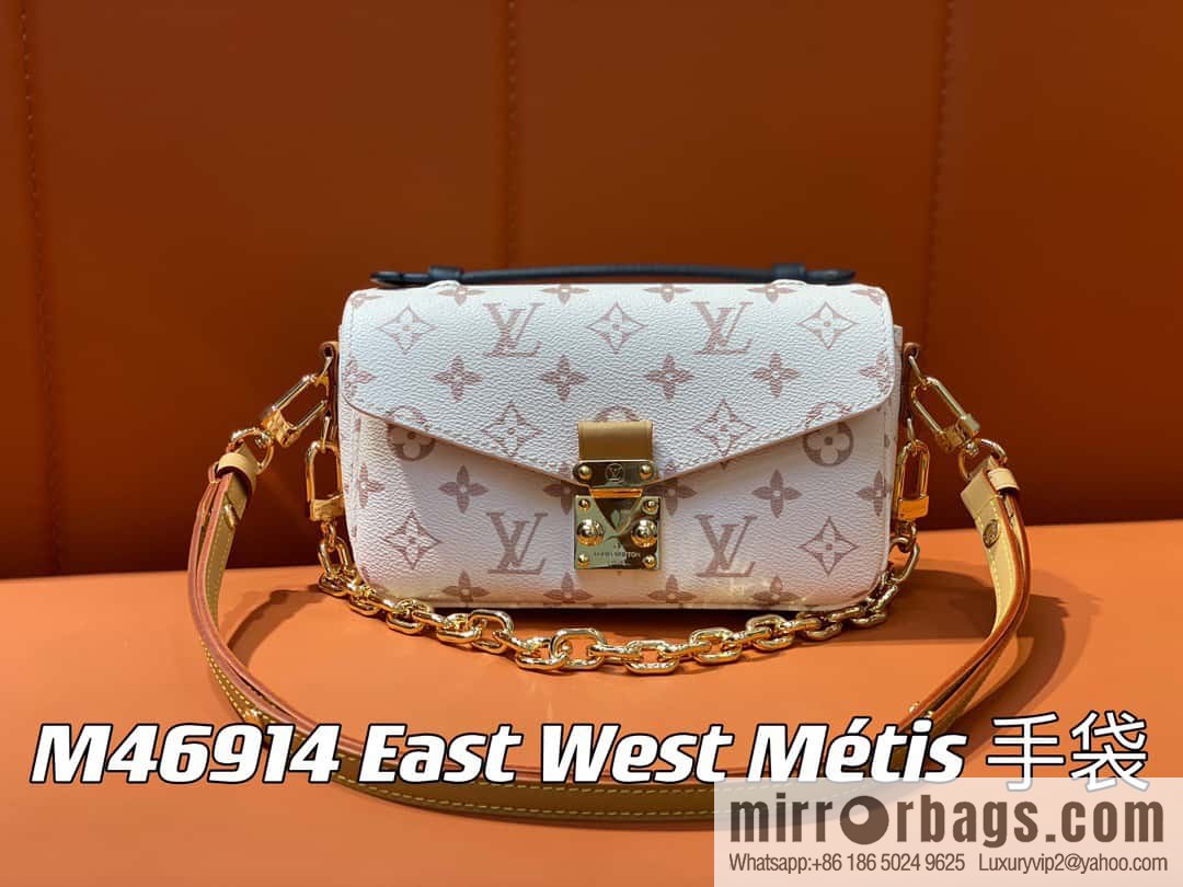 [Original order boutique] M46914 white flower M46279 mailman bag series LV mailman bag out of small East West Métis handbag