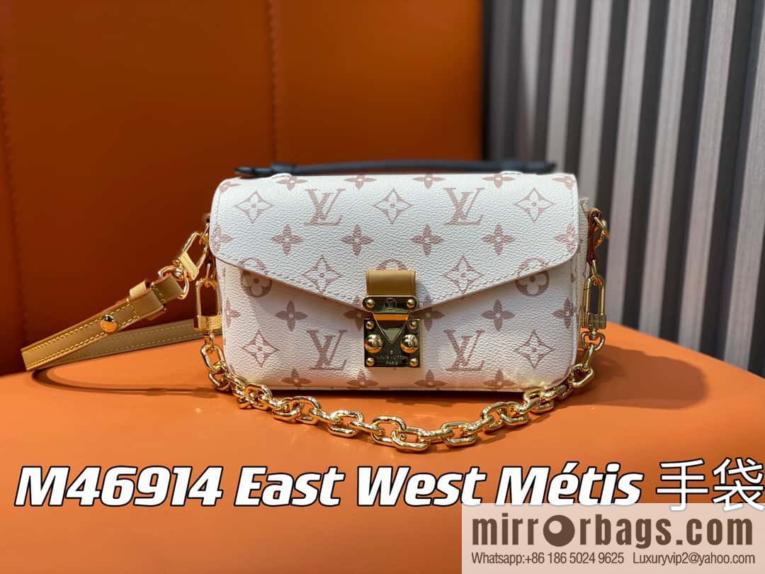 [Original order boutique] M46914 white flower M46279 mailman bag series LV mailman bag out of small East West Métis handbag