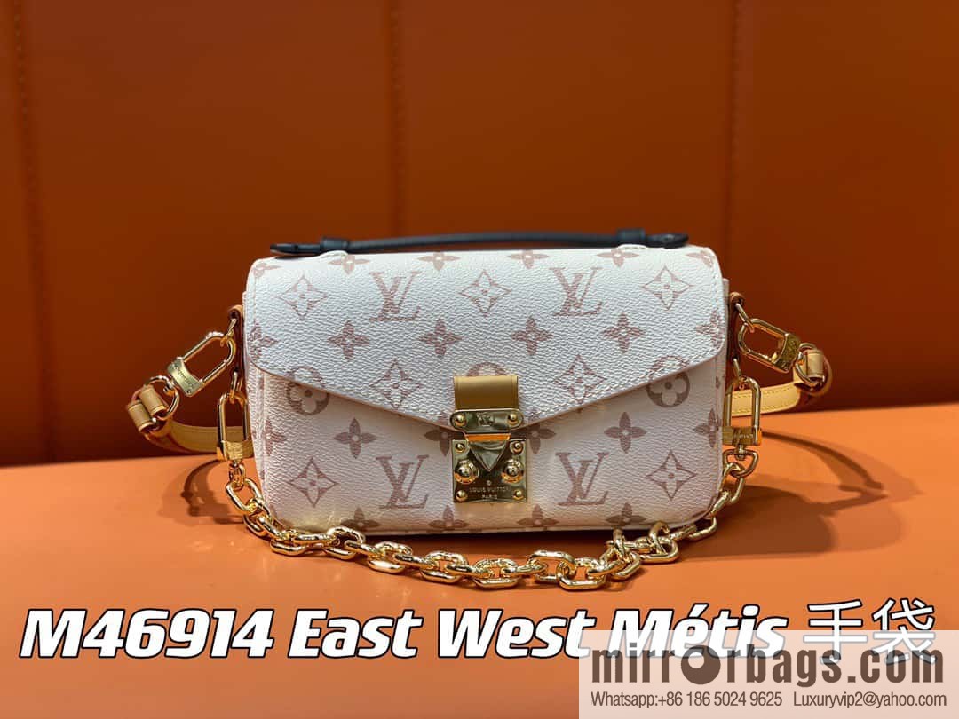 [Original order boutique] M46914 white flower M46279 mailman bag series LV mailman bag out of small East West Métis handbag