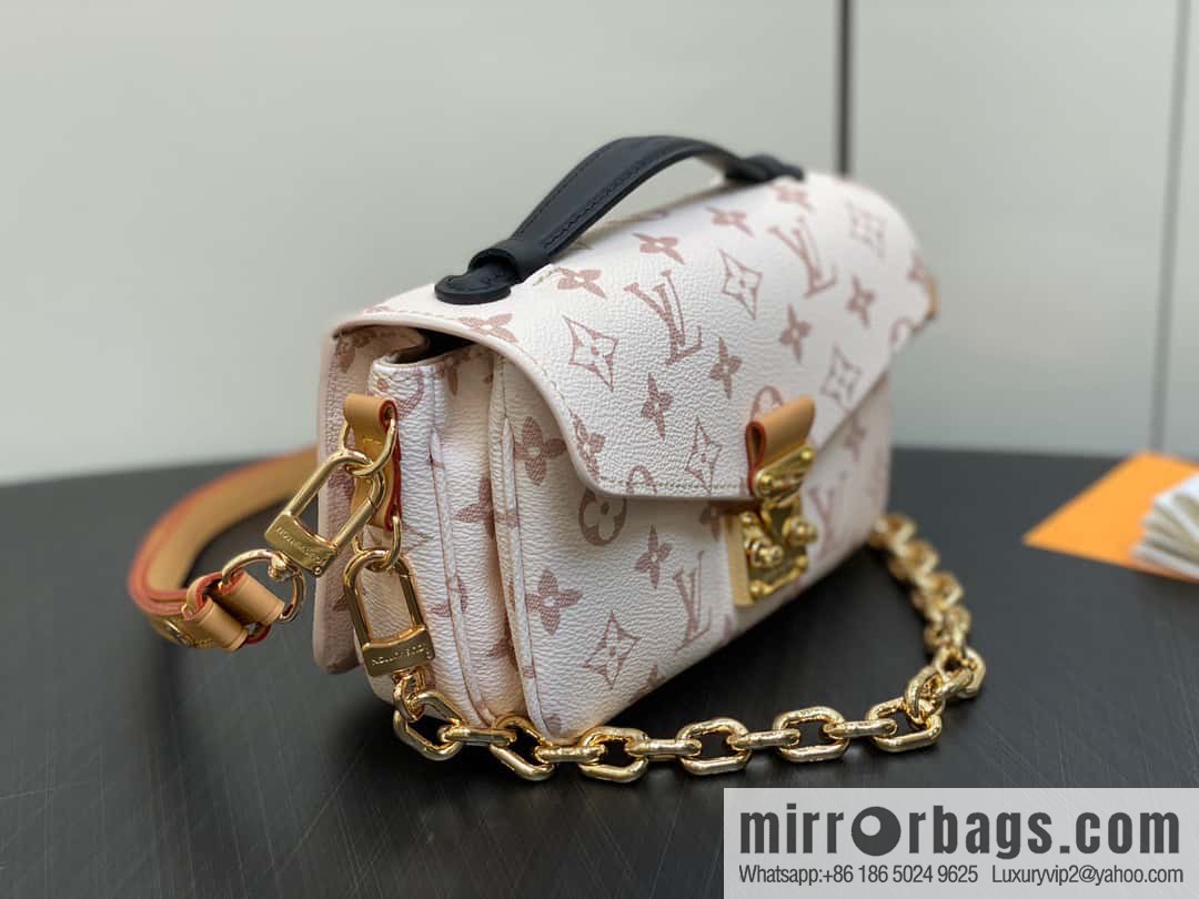 [Original order boutique] M46914 white flower M46279 mailman bag series LV mailman bag out of small East West Métis handbag