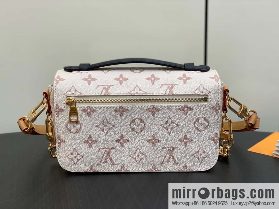 [Original order boutique] M46914 white flower M46279 mailman bag series LV mailman bag out of small East West Métis handbag