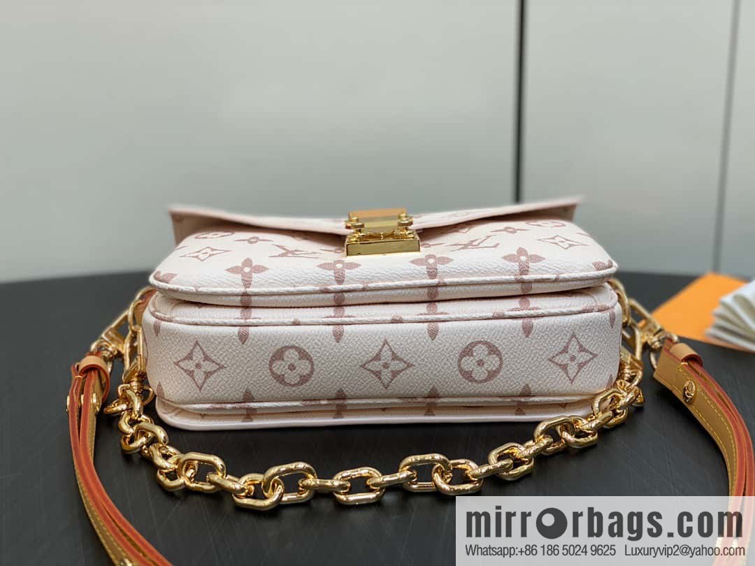 [Original order boutique] M46914 white flower M46279 mailman bag series LV mailman bag out of small East West Métis handbag