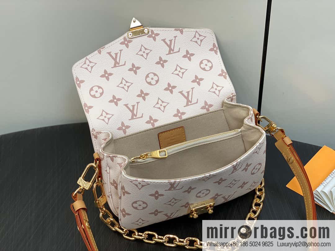 [Original order boutique] M46914 white flower M46279 mailman bag series LV mailman bag out of small East West Métis handbag