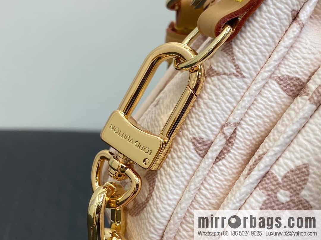[Original order boutique] M46914 white flower M46279 mailman bag series LV mailman bag out of small East West Métis handbag