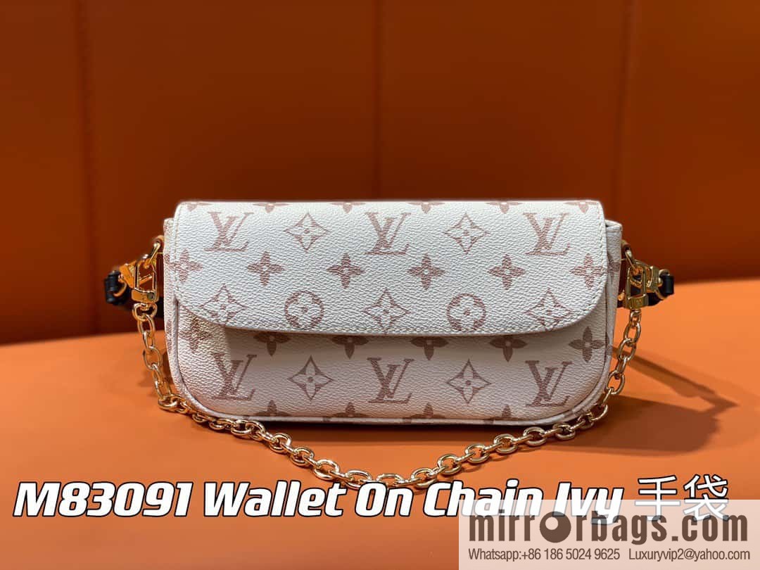 [Original order boutique] M83091 white flower M81911 chain bag series Wallet On Chain Ivy handbag