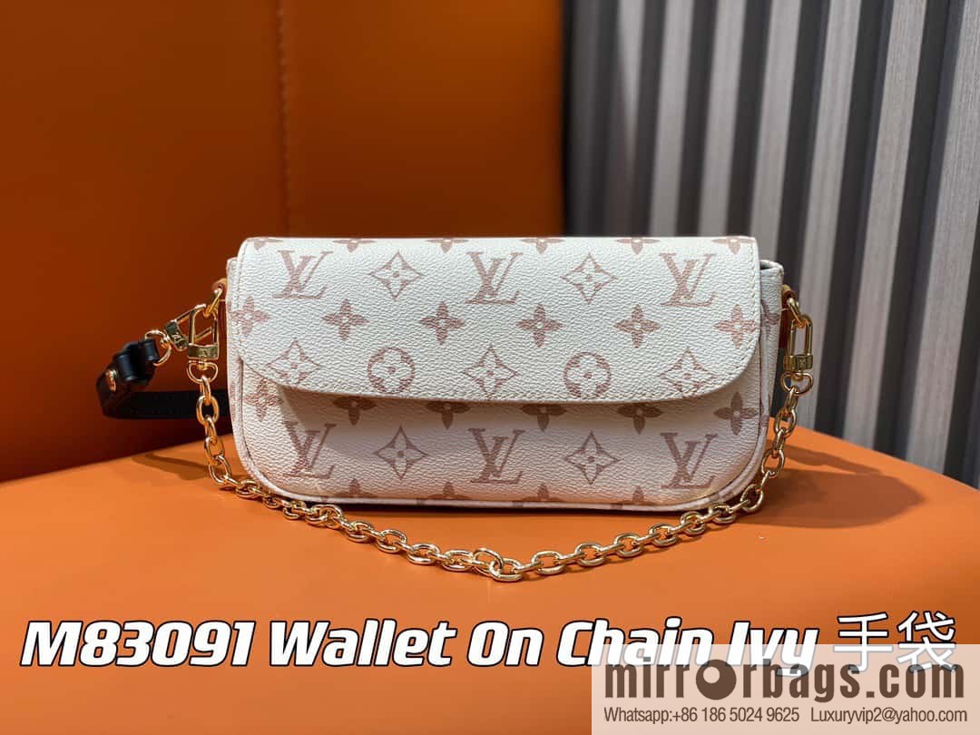 [Original order boutique] M83091 white flower M81911 chain bag series Wallet On Chain Ivy handbag