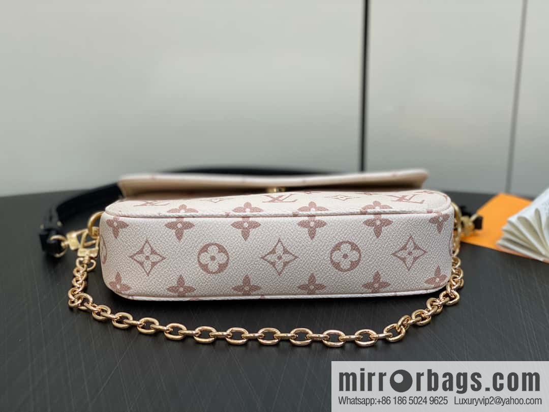 [Original order boutique] M83091 white flower M81911 chain bag series Wallet On Chain Ivy handbag