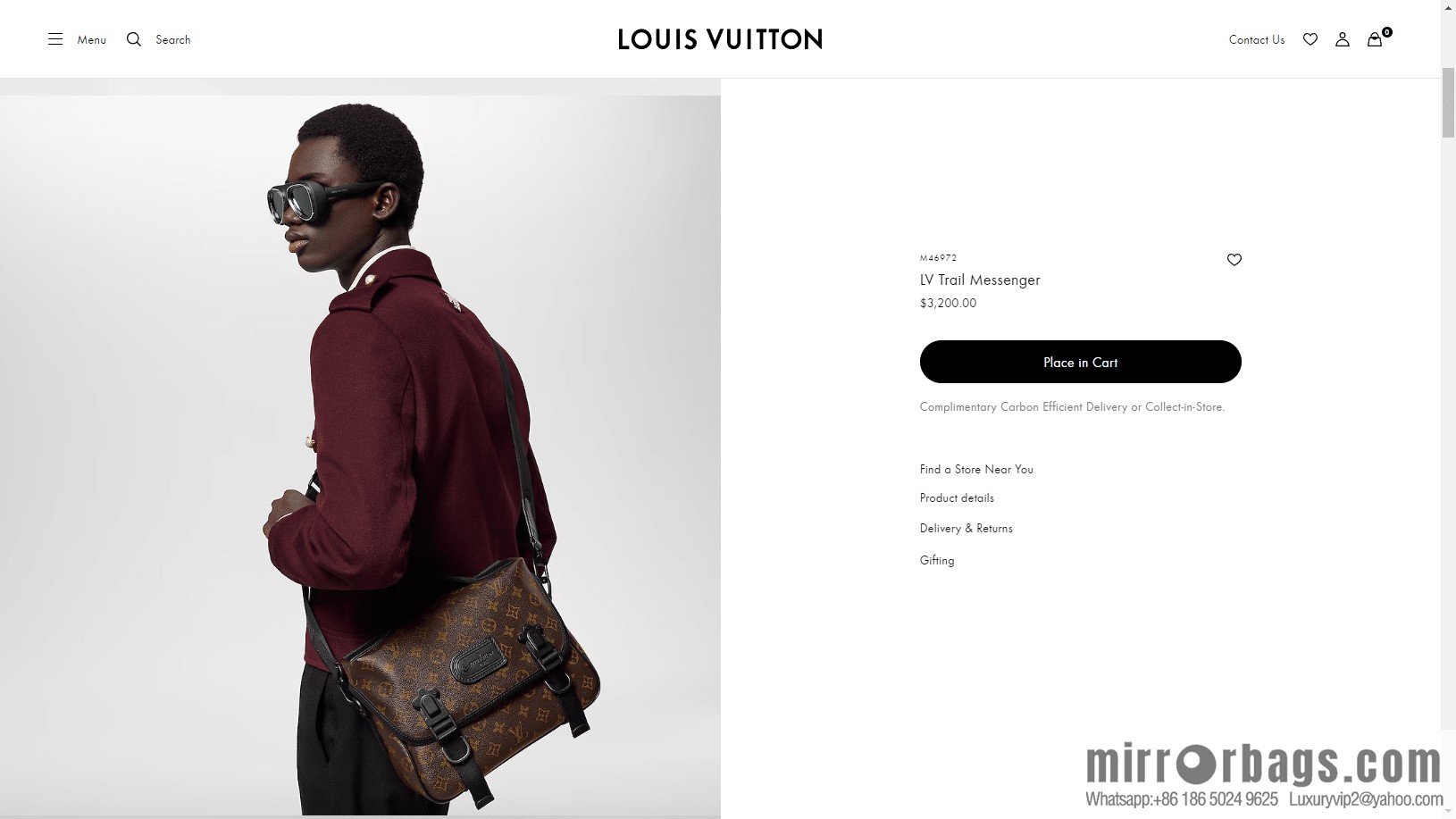LV M46972 New LV TRAIL messenger bag for the season