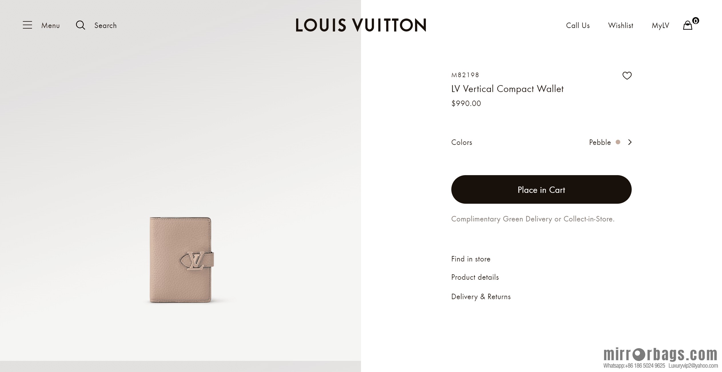 M82198 LV VERTICAL short wallet