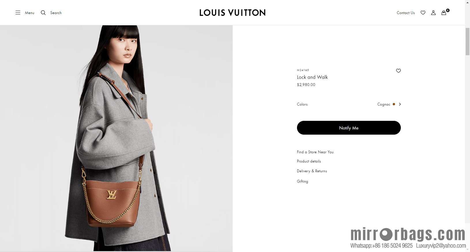 LV M24165 Lock and Walk