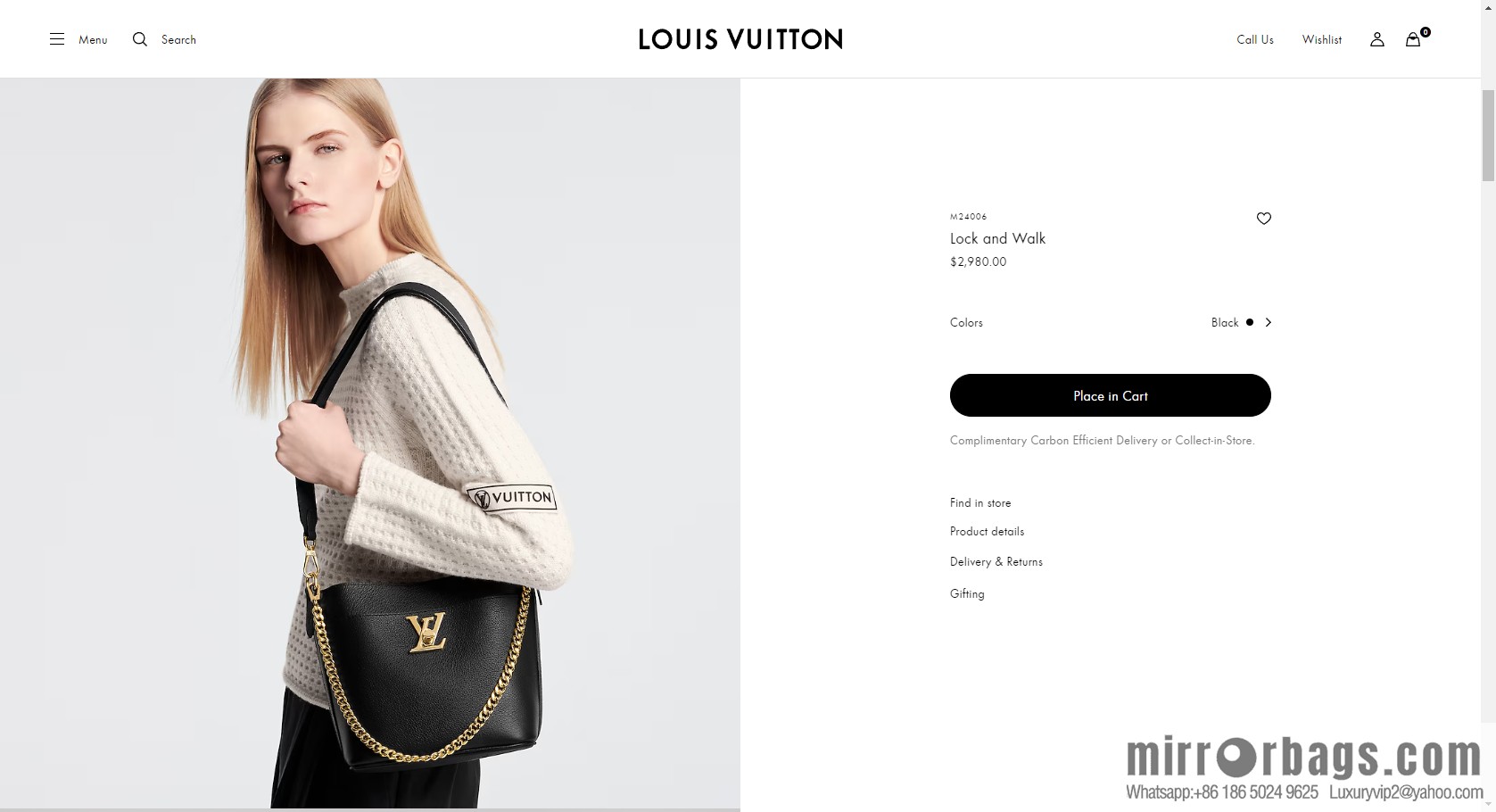LV M24006 LOCK AND WALK BAG