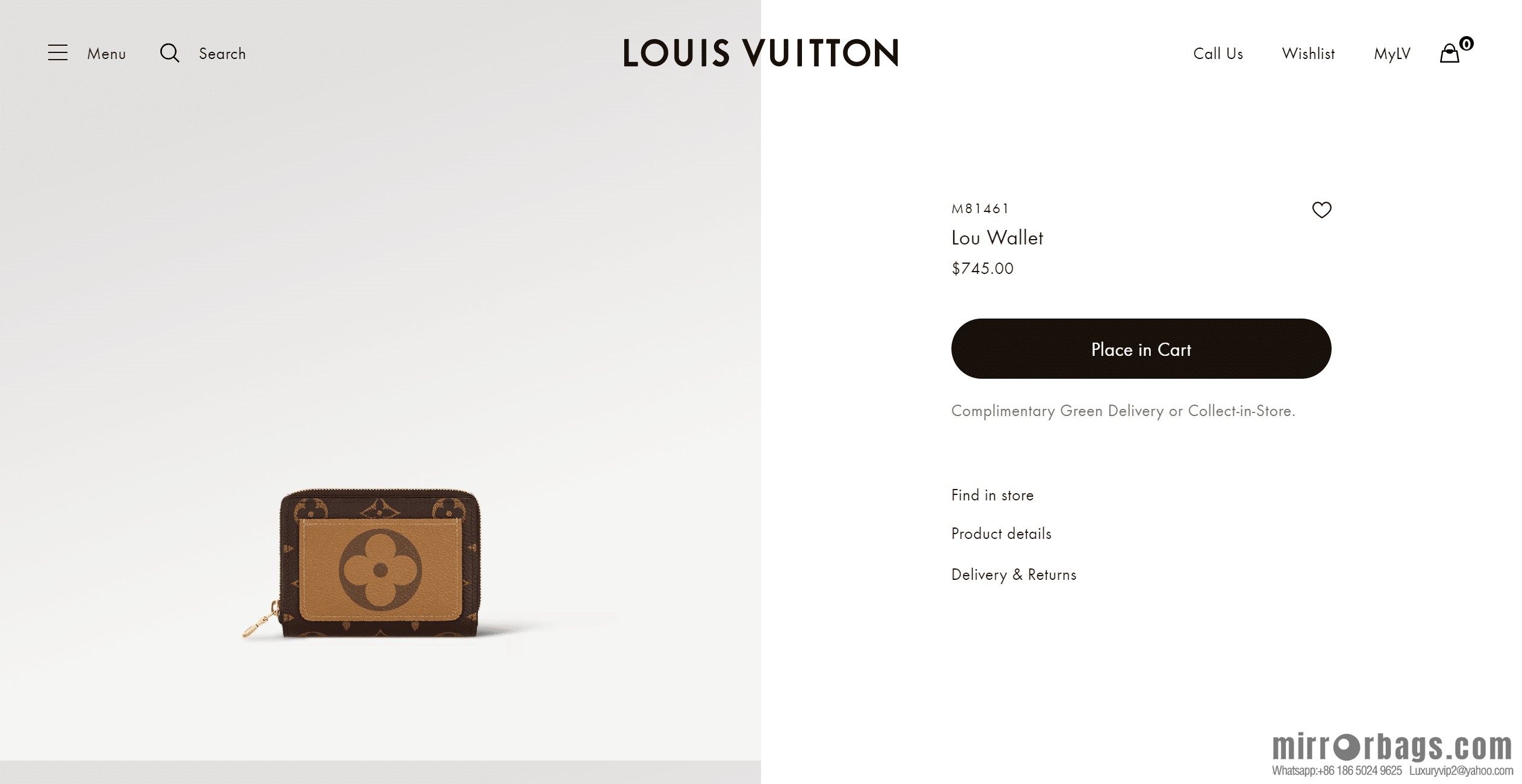 LV M81461 Lou Wallet