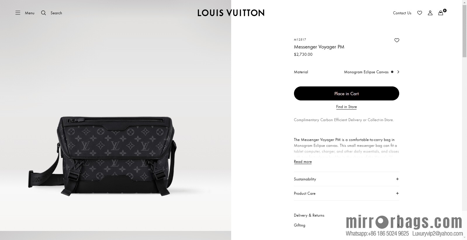 LV M12517 Messenger Voyager PM