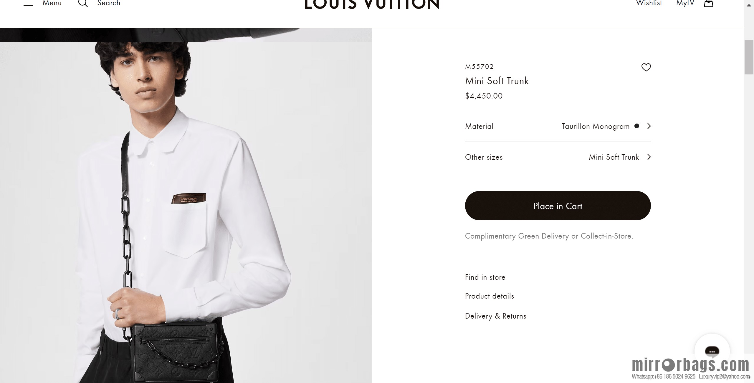 LV M55702 Mini Soft Trunk