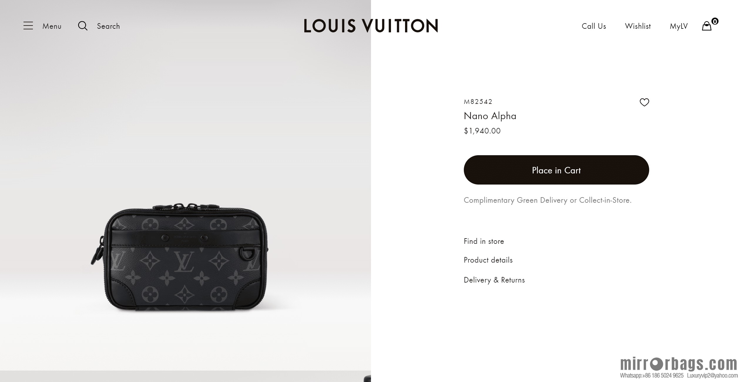 LV M82542 NANO ALPHA handbag