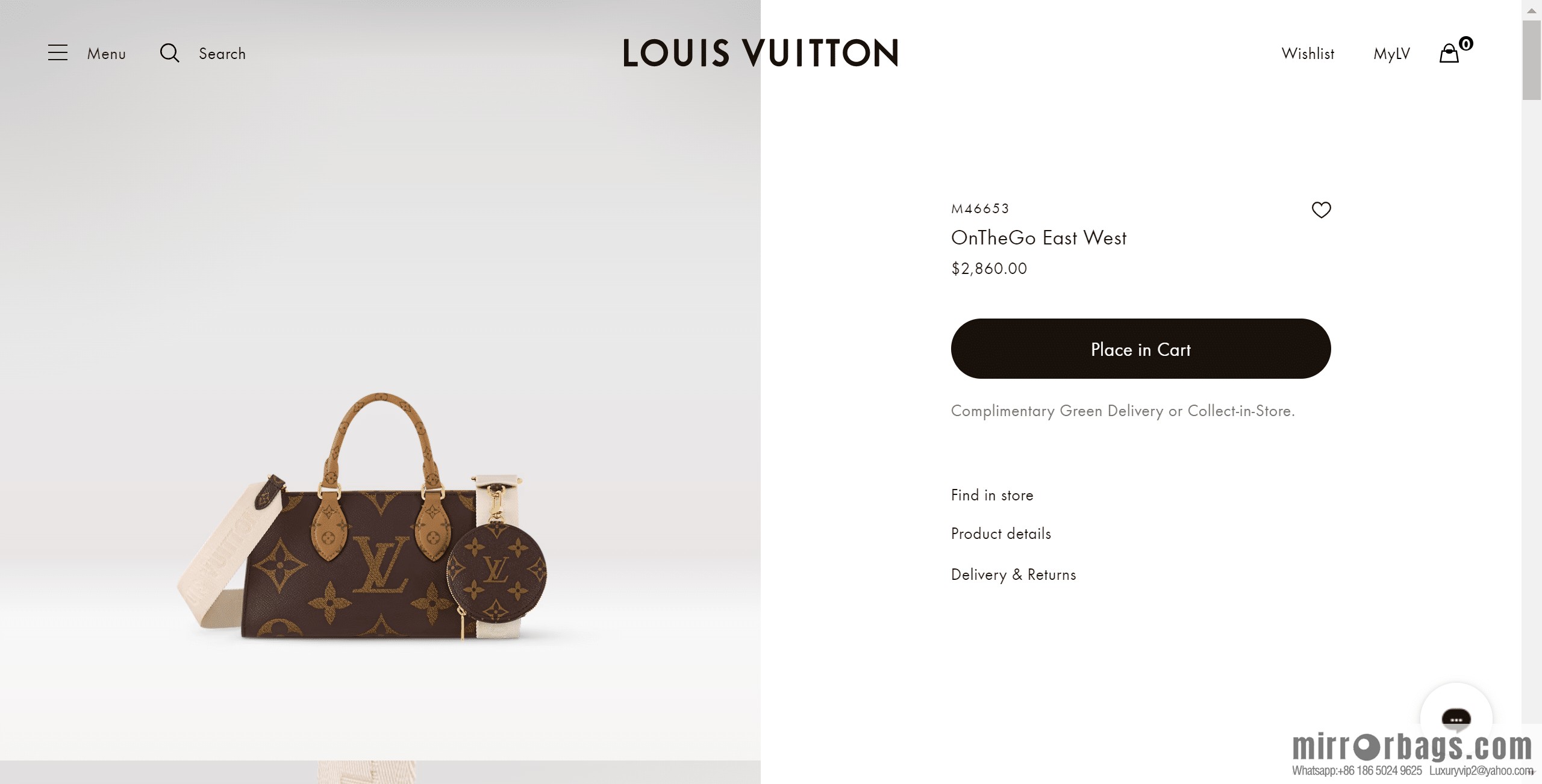 LV OnTheGo East West M46653