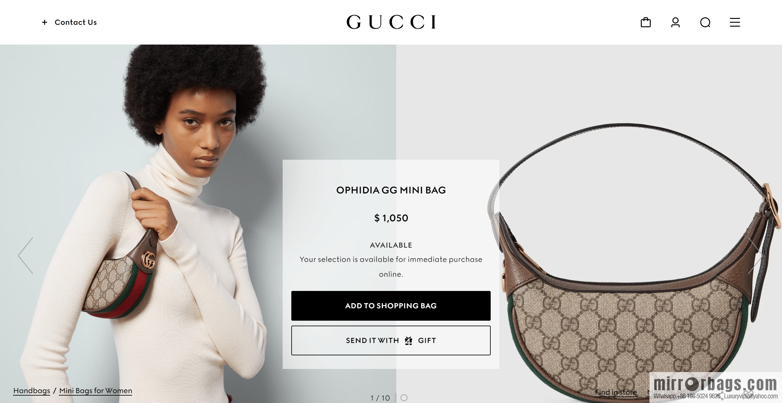 GUCCI OPHIDIA GG MINI BAG 658551 96IWG 8745