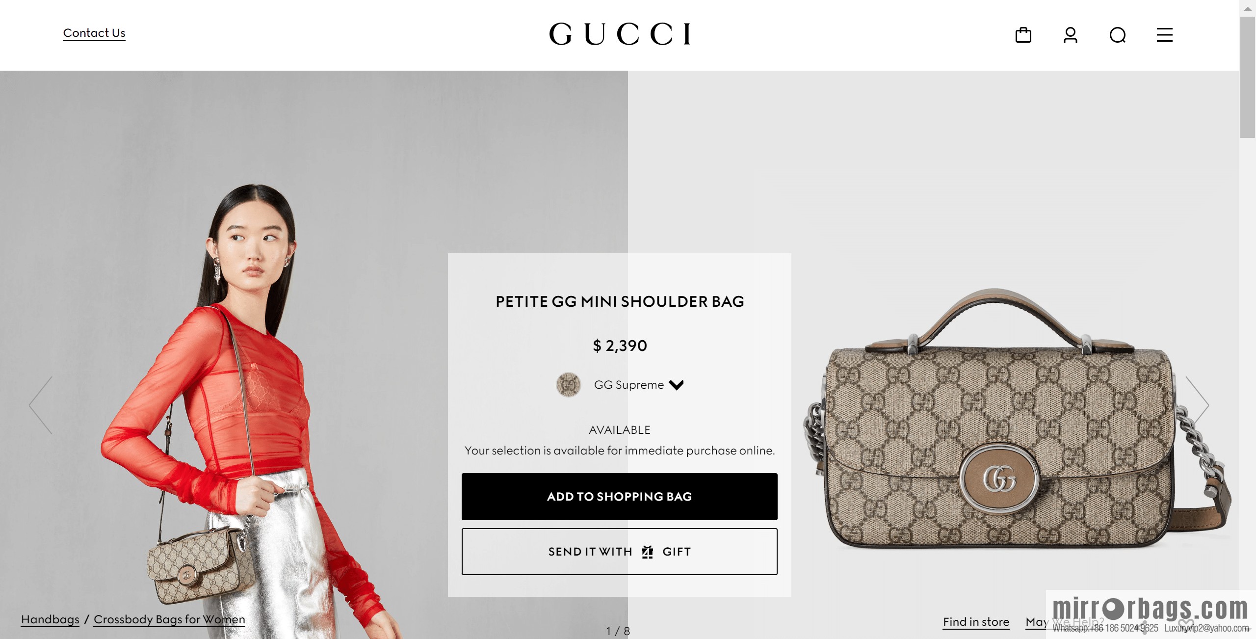 GUCCI PETITE GG MINI SHOULDER BAG 739722 FACJP 9769
