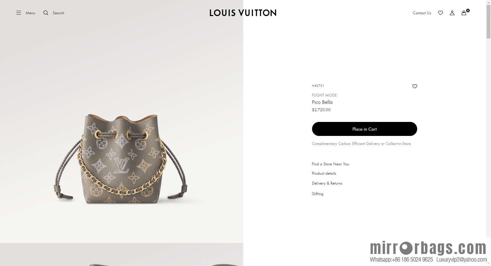 LV M82731 PICO BELLA handbag