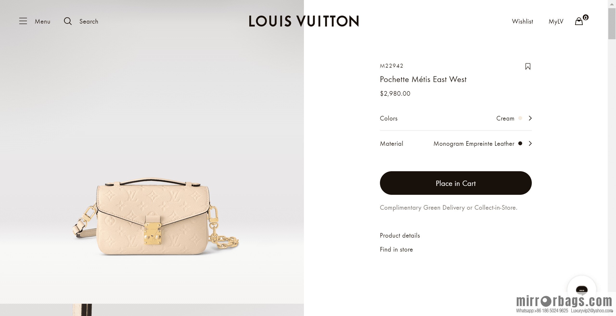 LV M22942 POCHETTE MÉTIS EAST WEST handbag