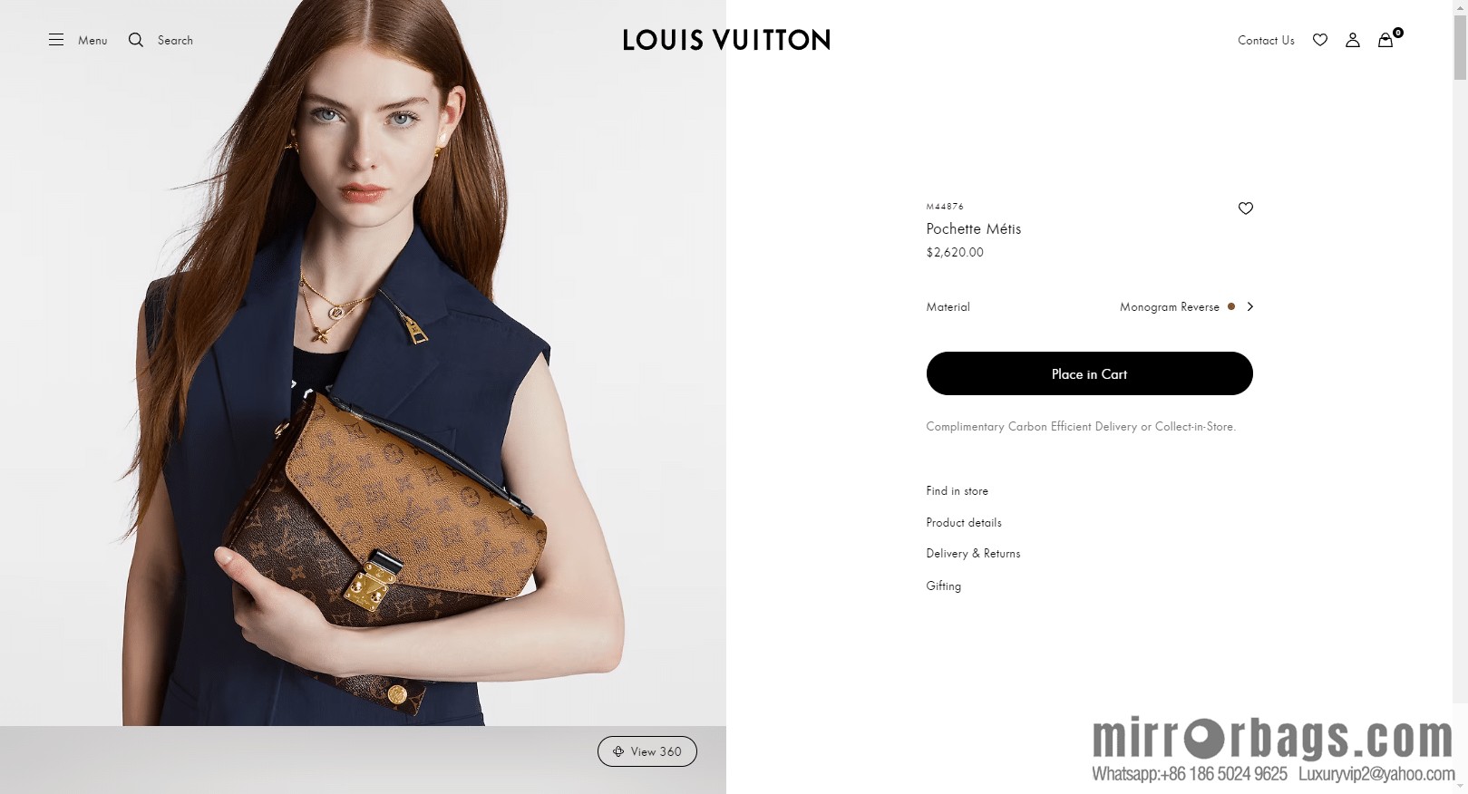 LV ππππππππ πππππ chip rhombus code messenger bag series M44876