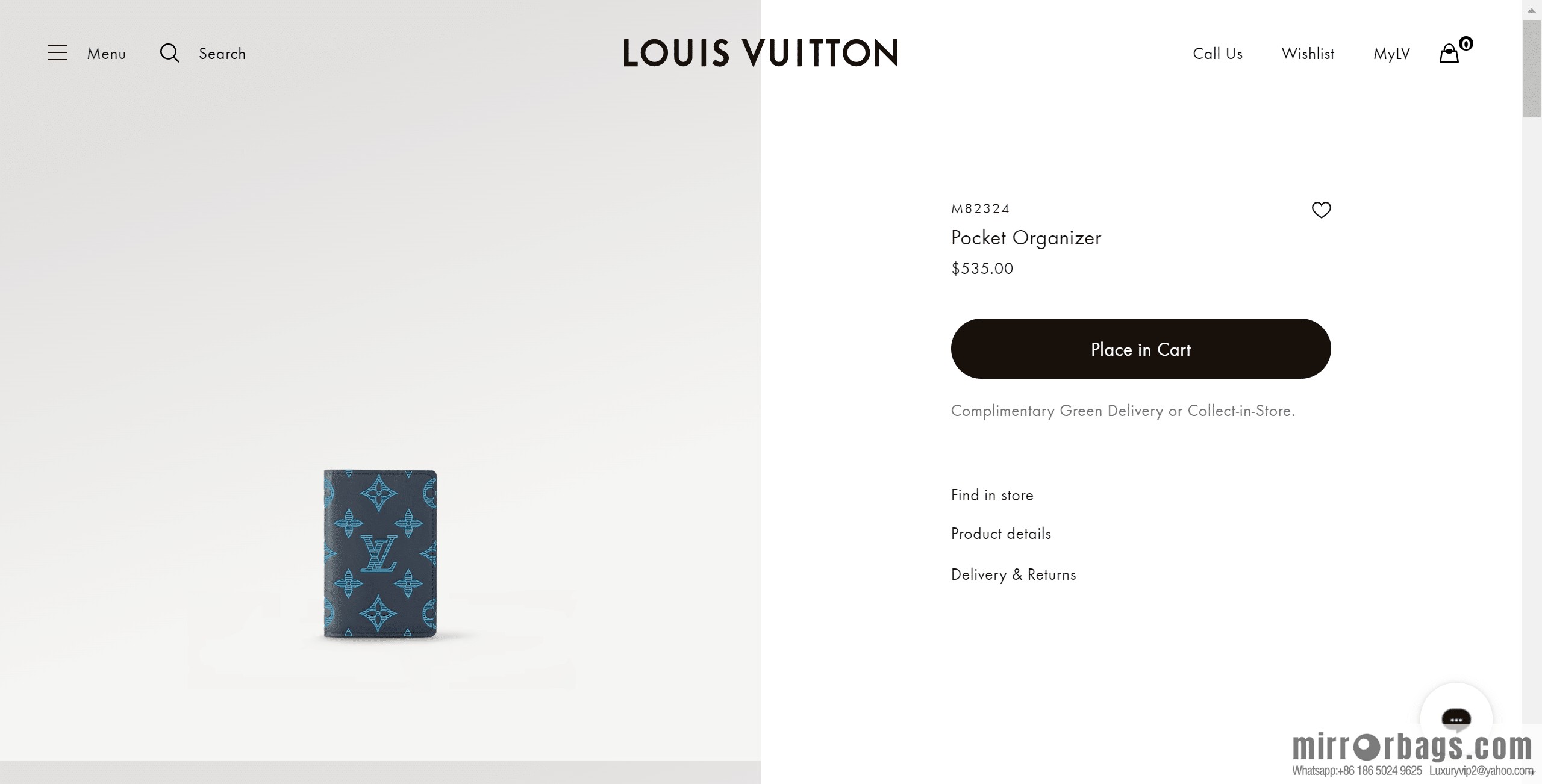 LV M82324 Pocket Organizer