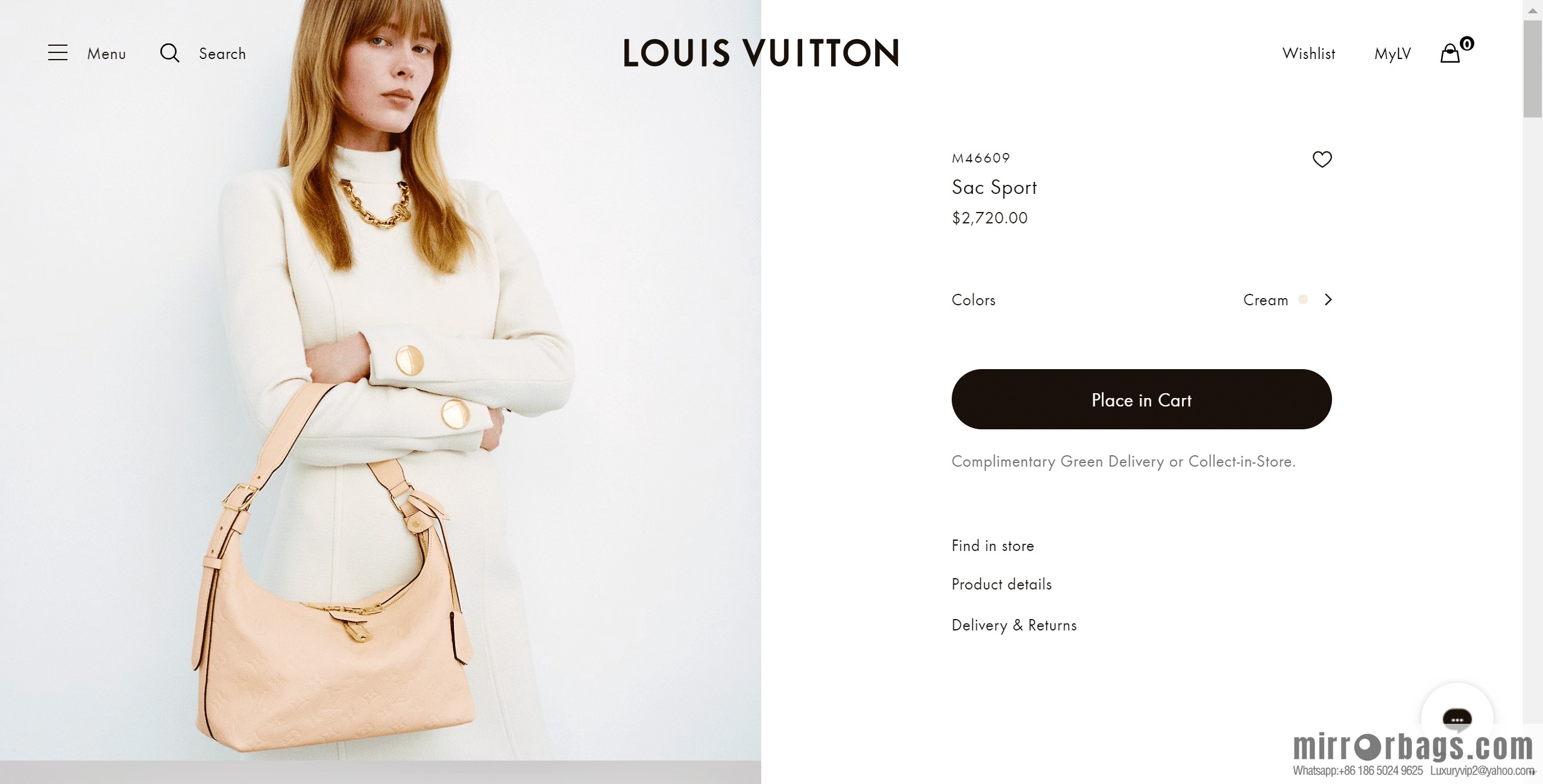LV M46609 Sac Sport