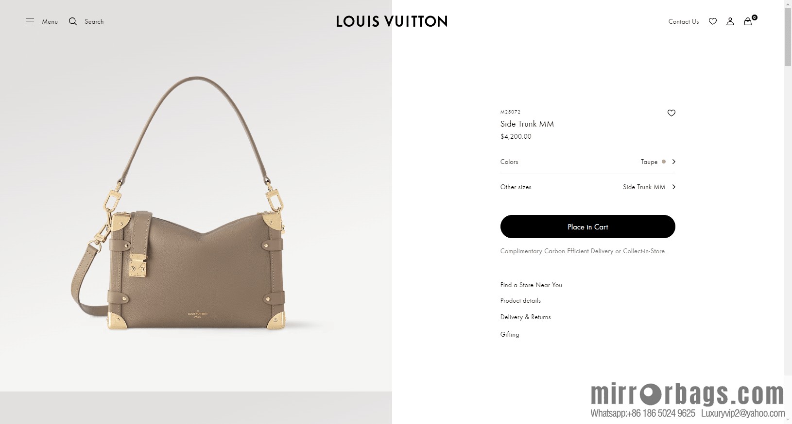 LV M25072 SIDE TRUNK M BAG