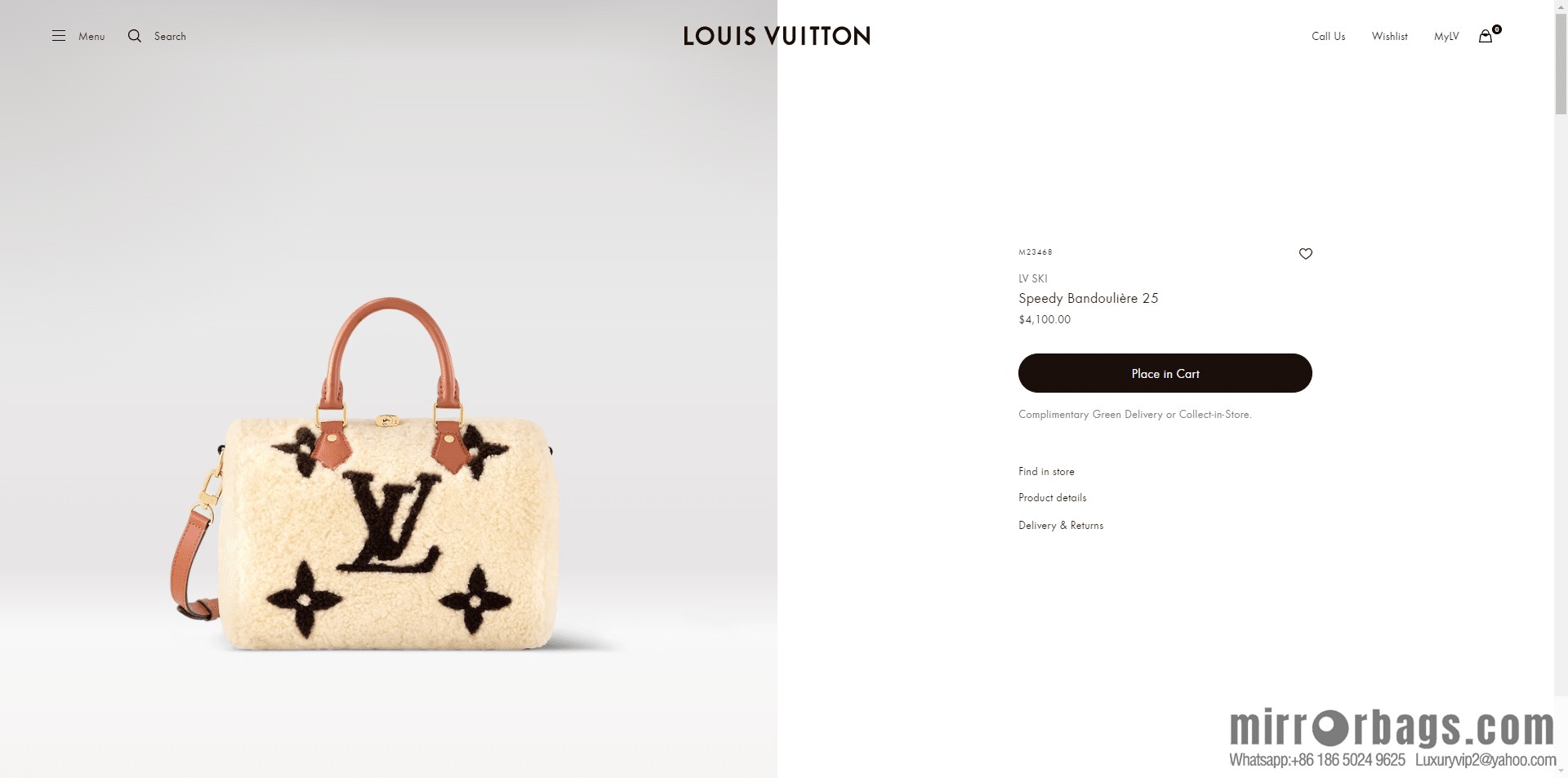 LV M23468 Speedy Bandoulière 25