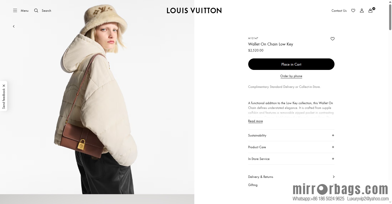 LV M12147 Wallet On Chain Low Key