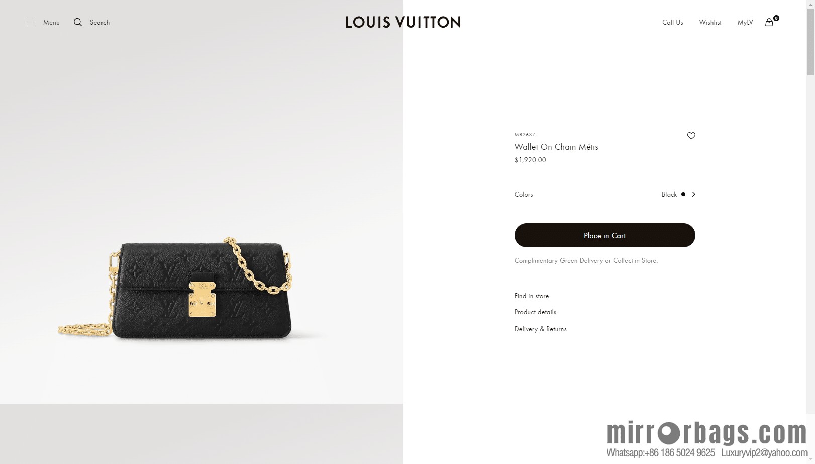 LV M82637 Wallet On Chain Métis