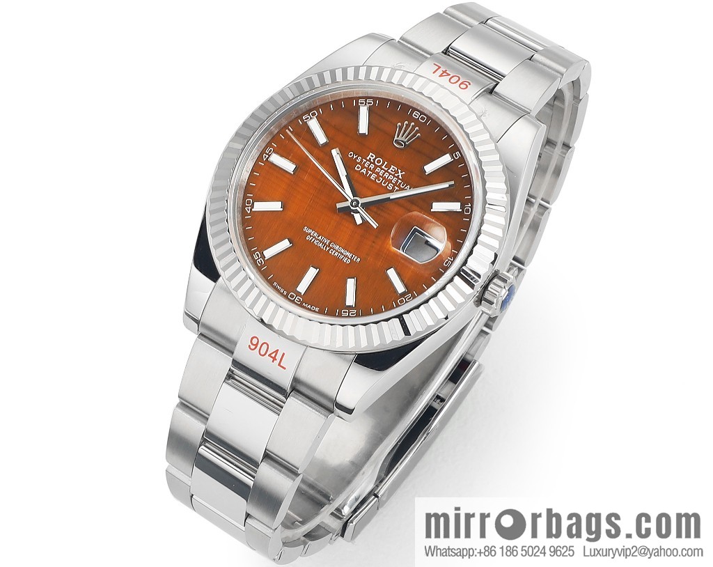F8 new 🌈 Rolex 41 log natural gemstone plate custom series original size 41mm3235 integrated movement three watches