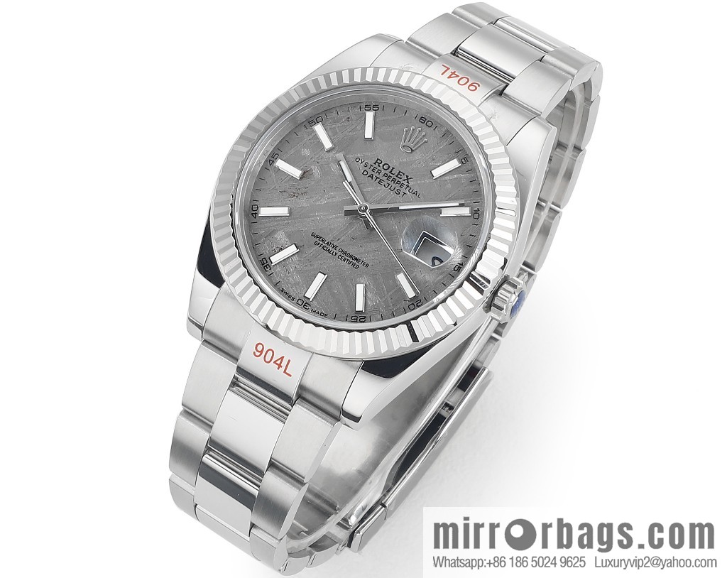 F8 new 🌈 Rolex 41 log natural gemstone plate custom series original size 41mm3235 integrated movement three watches