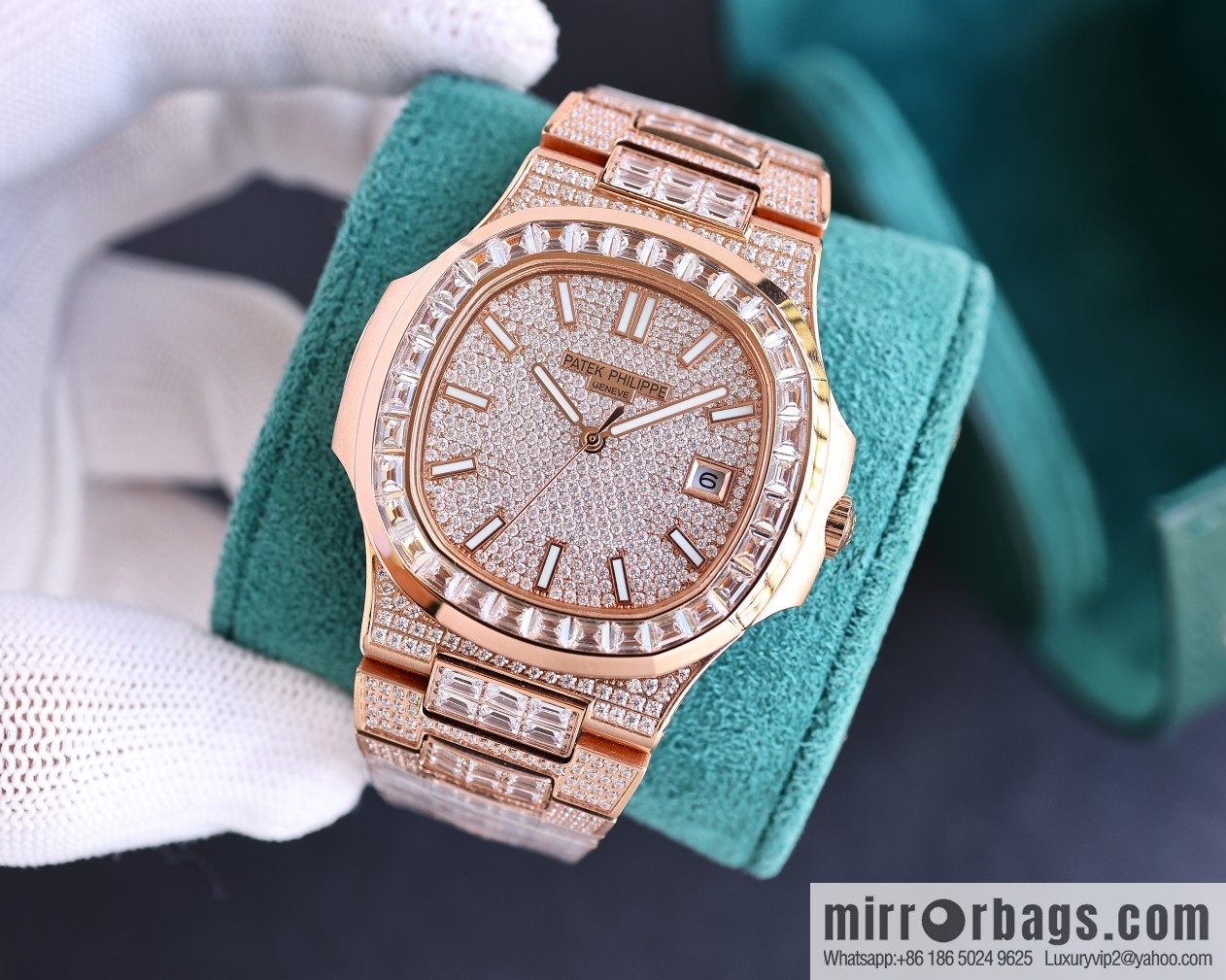 PP Patek. Philippe Nautilus Gypsy Edition New Customized Original 324 Movement Watch
